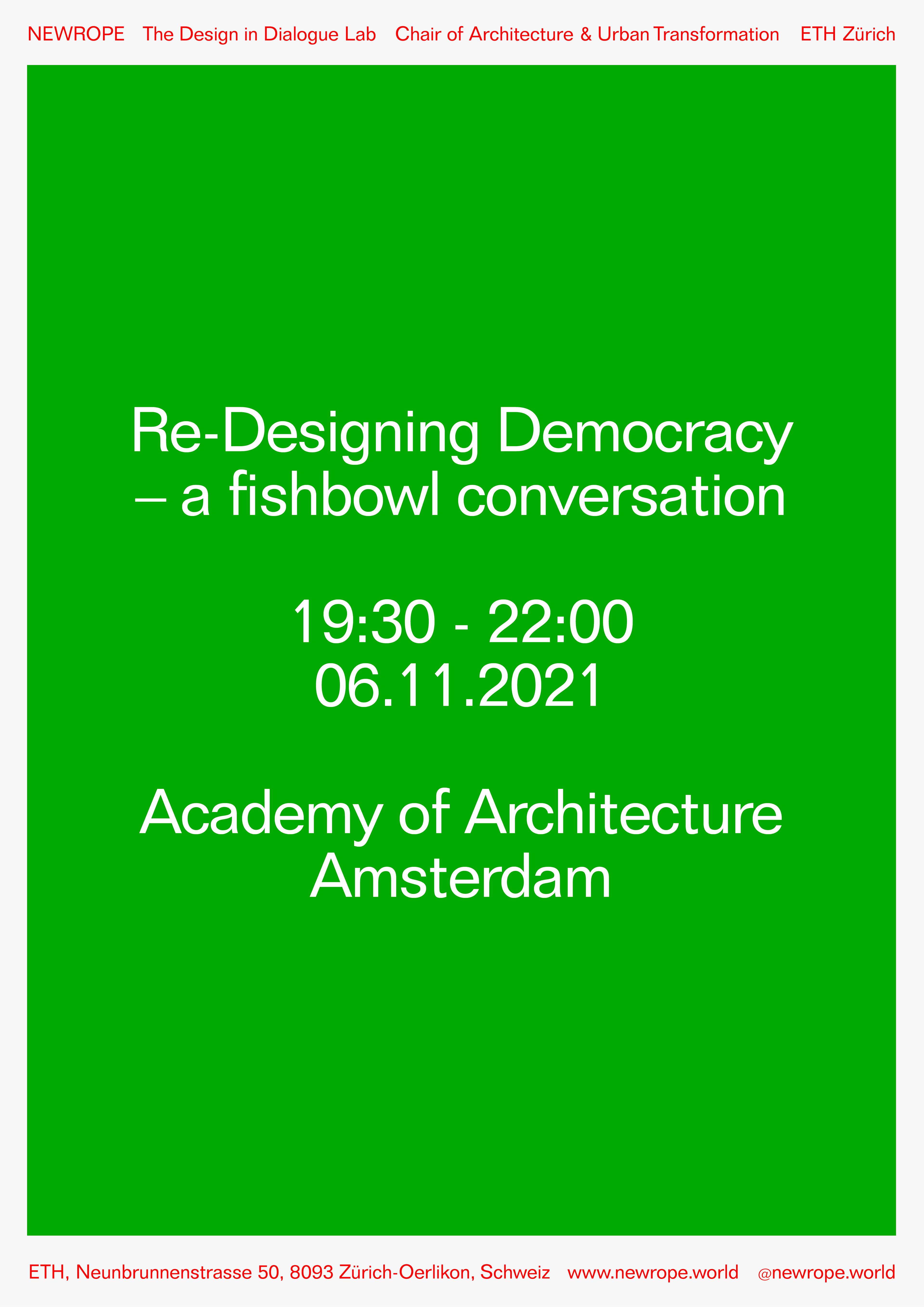 Re-designing Democracy - a fishbowl conversation