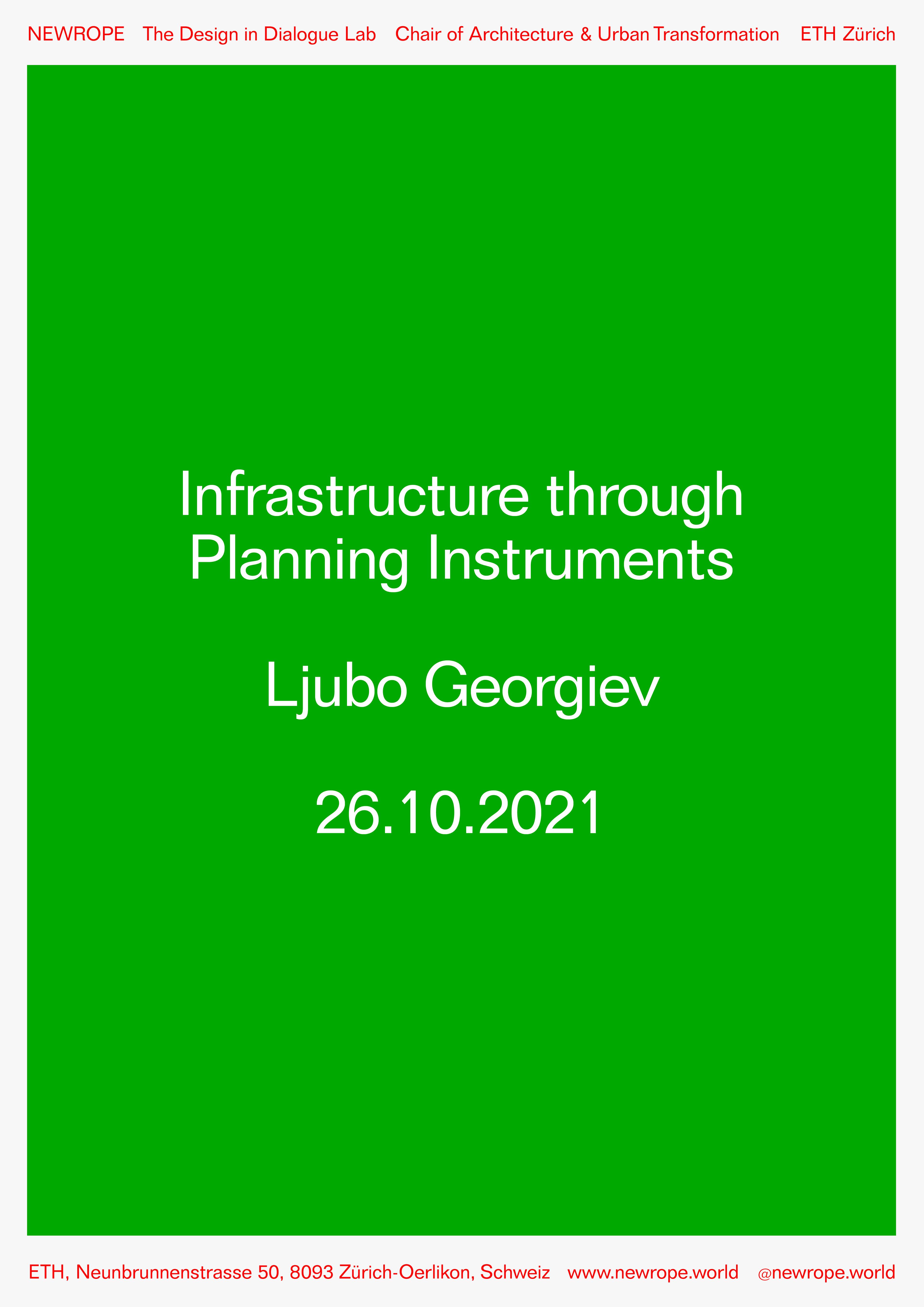 Announcement: Ljubo Georgiev "We need to talk about Infrastructure"