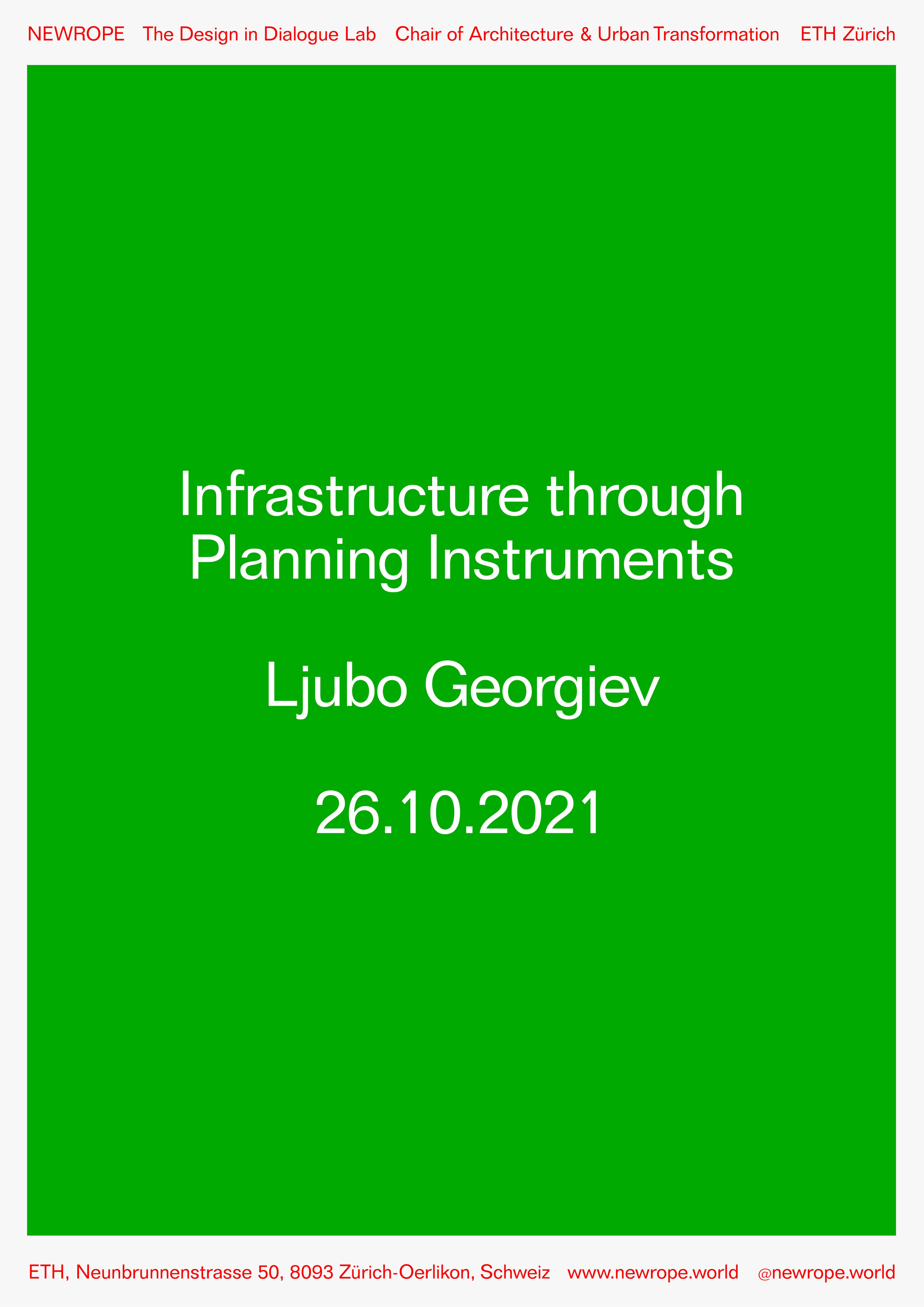 Announcement: Ljubo Georgiev "We need to talk about Infrastructure"