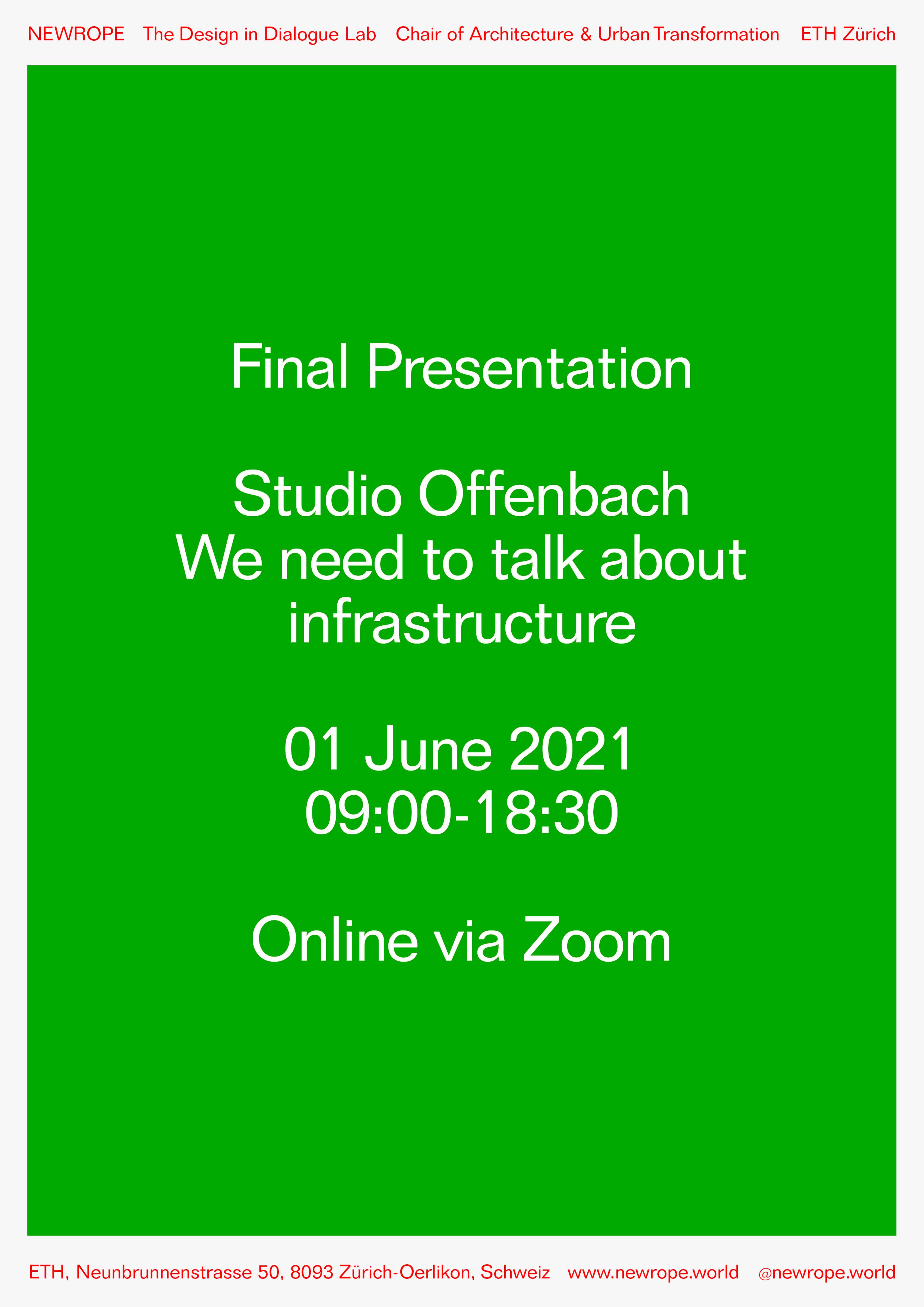 Announcement: Final Presentation Studio Offenbach
