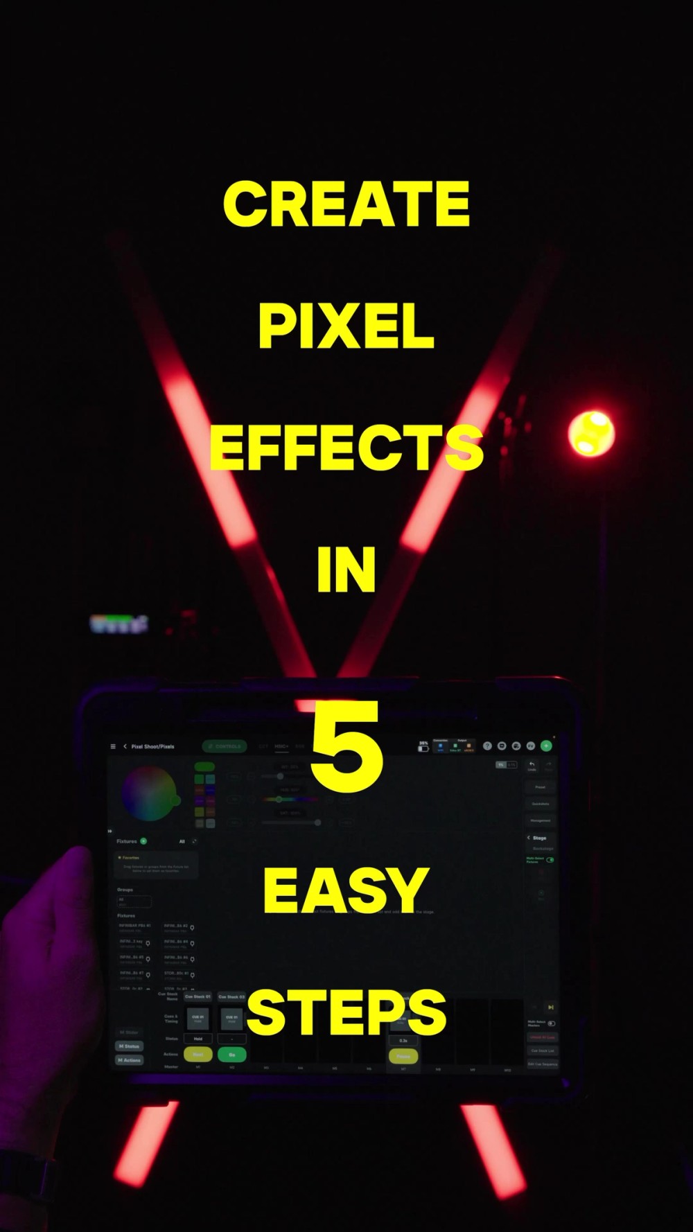 How to control pixels across multiple fixtures