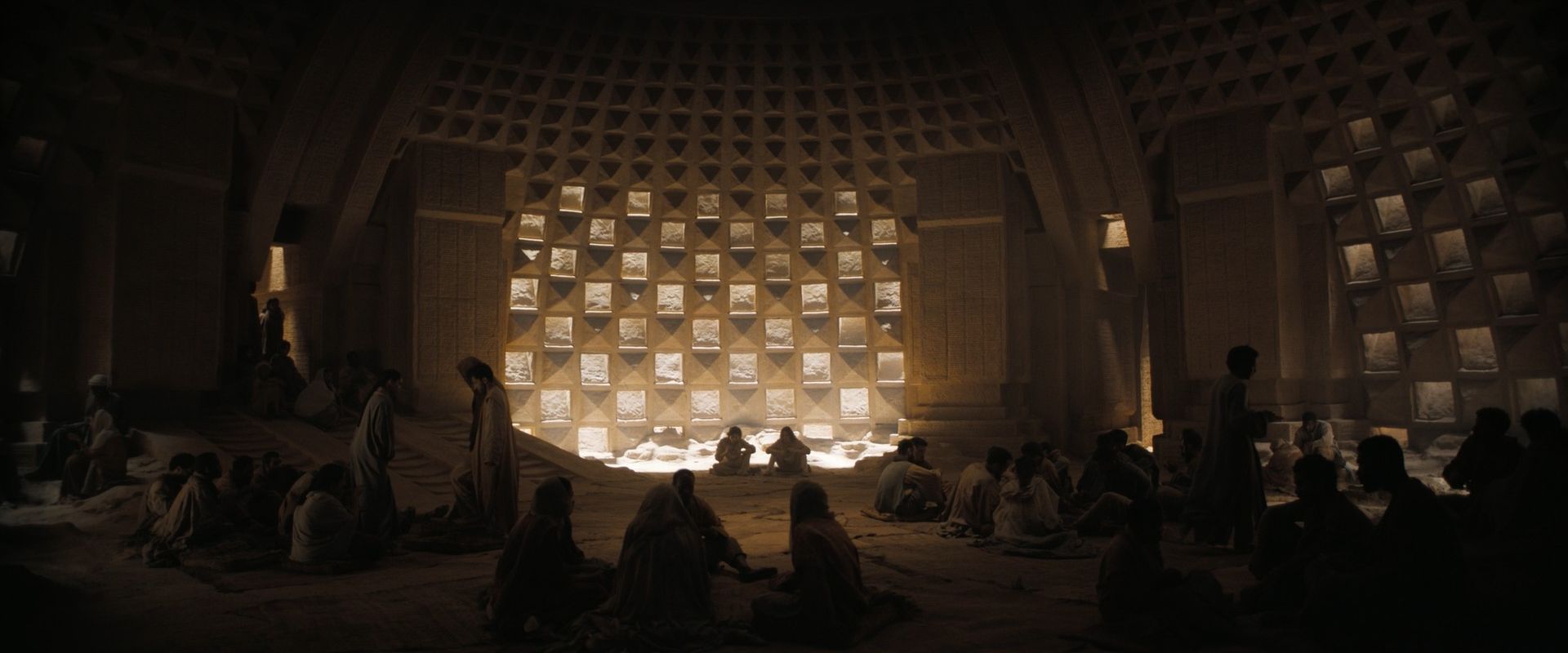 The Fremen Communal Dome set in the finished film