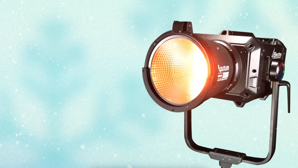 Electro Storm with snow falling