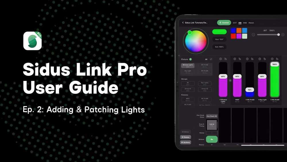 Adding and Patching Lights - Sidus Link Pro Tutorial 2