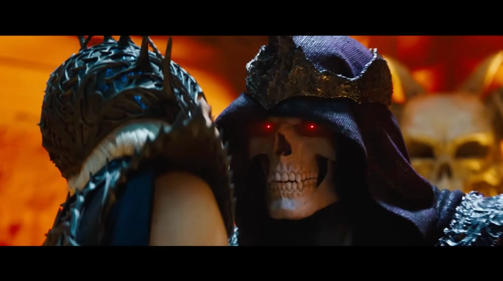 The deep purple of Skeletor’s iconic costume in a still from Masters of the Universe