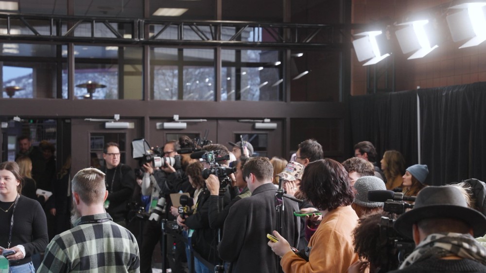 Nova P300cs light an indoor press line at Sundance 2025