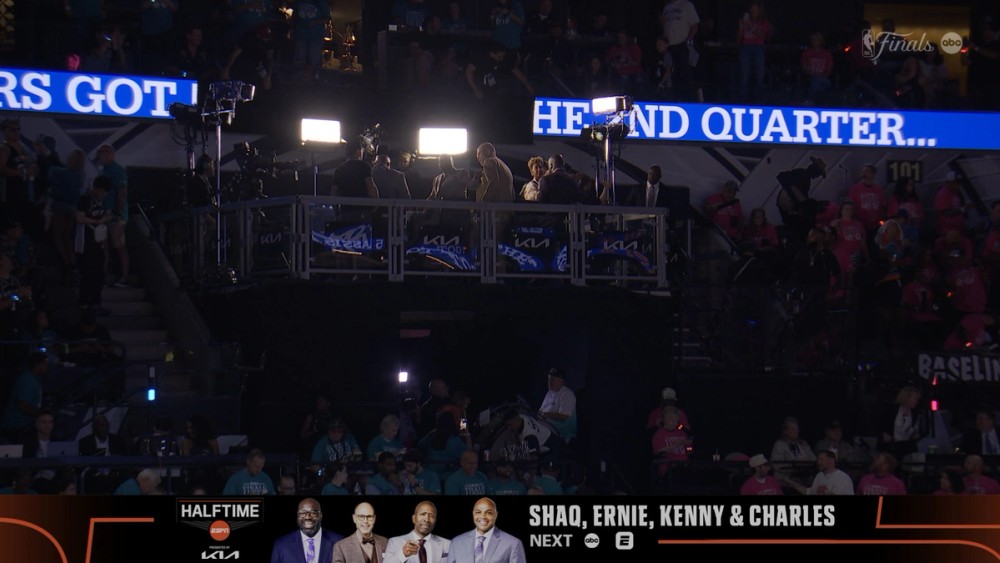 The hosts lit by NOVA II 2x1s at Madison Square Garden