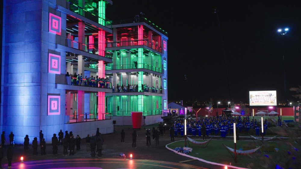 Contestants gathered at Beast City towers in season one