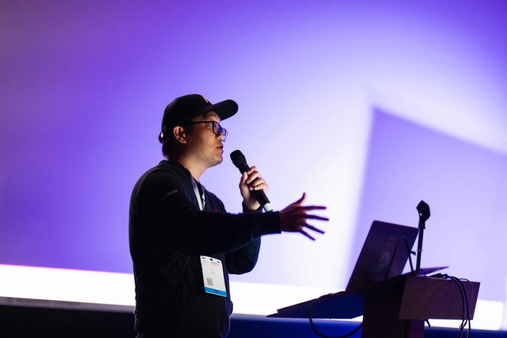 Tim Kang presenting