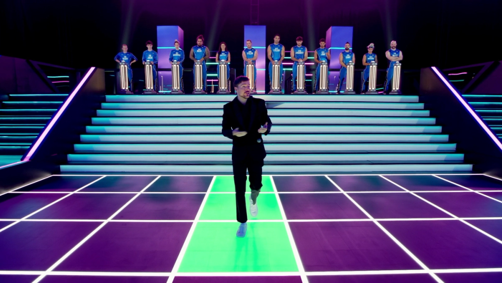 The pattern arena in the finished show