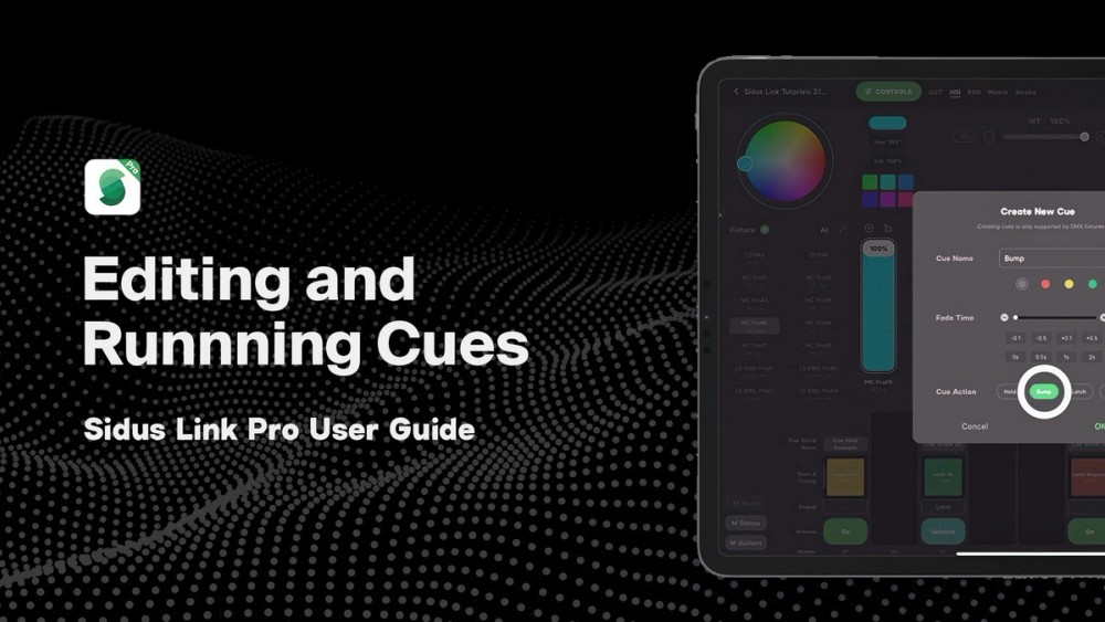 Editing and Running Cues and Workflows - Sidus Link Pro Tutorial 6