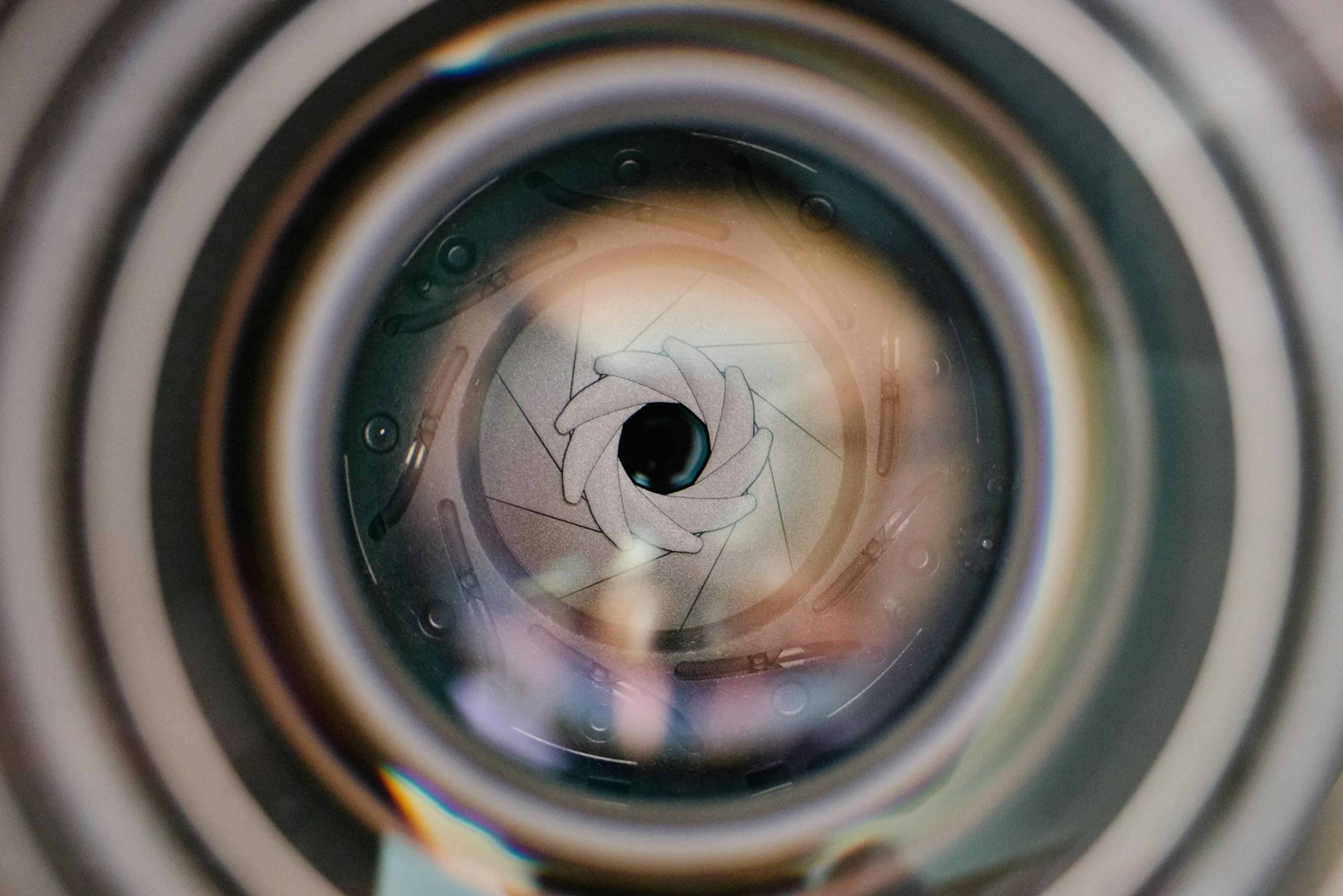 Abstract camera lense