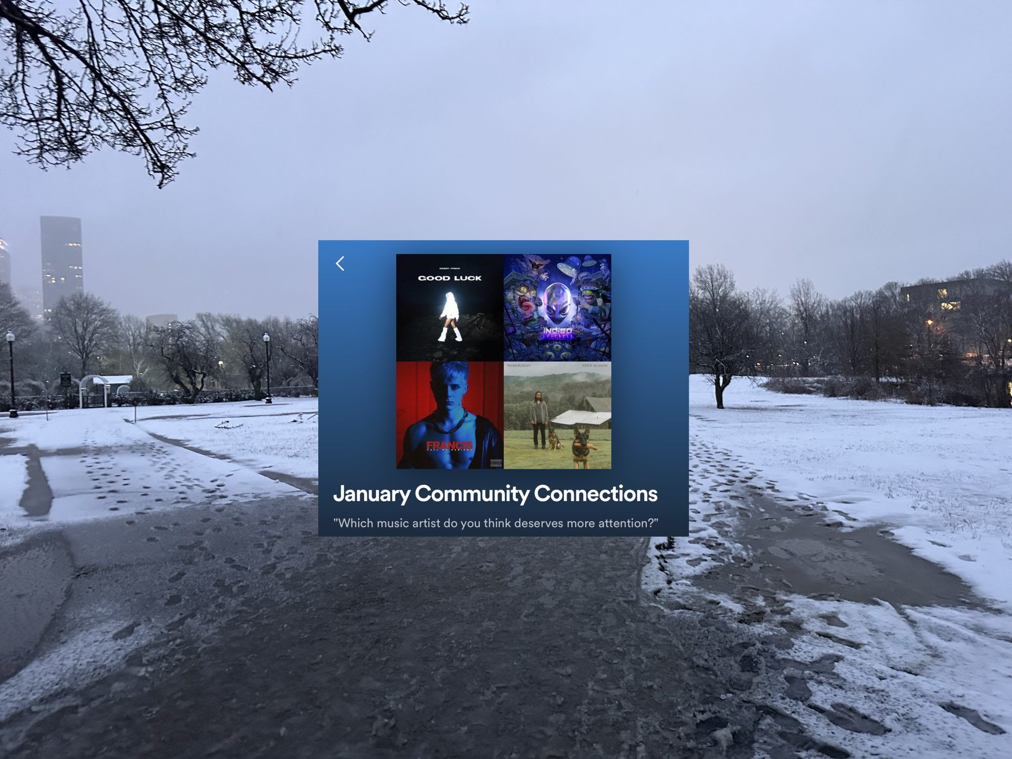 Community Connections #4: January
