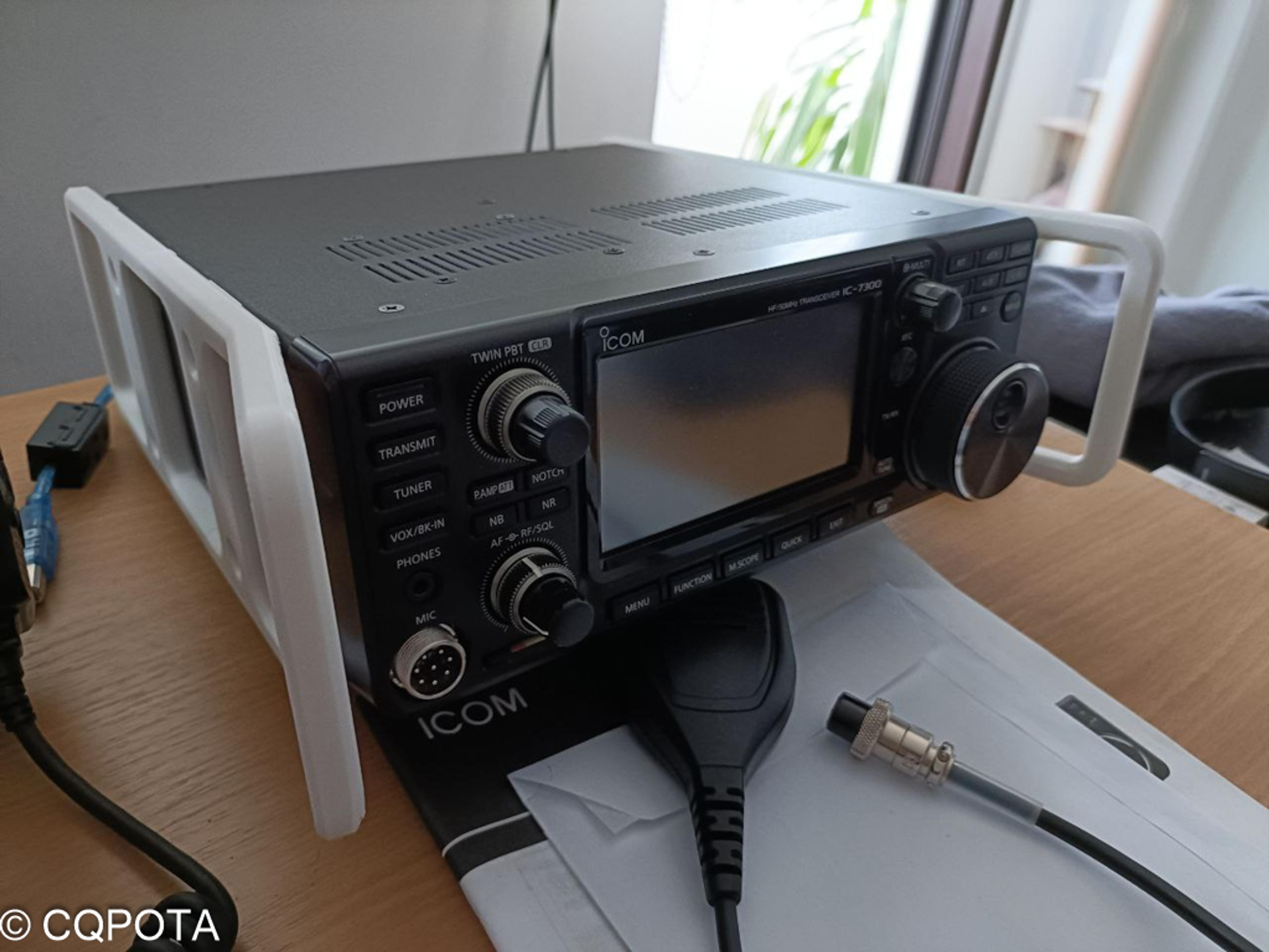 iCOM 7300 side rails 3D printed