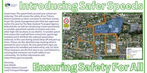 Feature image for New Speed Zones Introduced Around Timaru District...