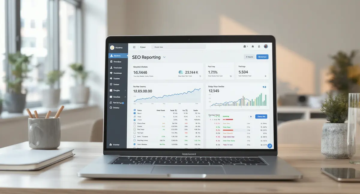 Seo reporting software featuring professional workspaces and clean dashboards - Strategyc