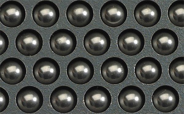 Ball bearing hardplate used in select Liberty Safes