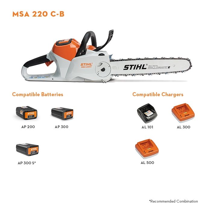 Stihl battery chainsaw deals 220