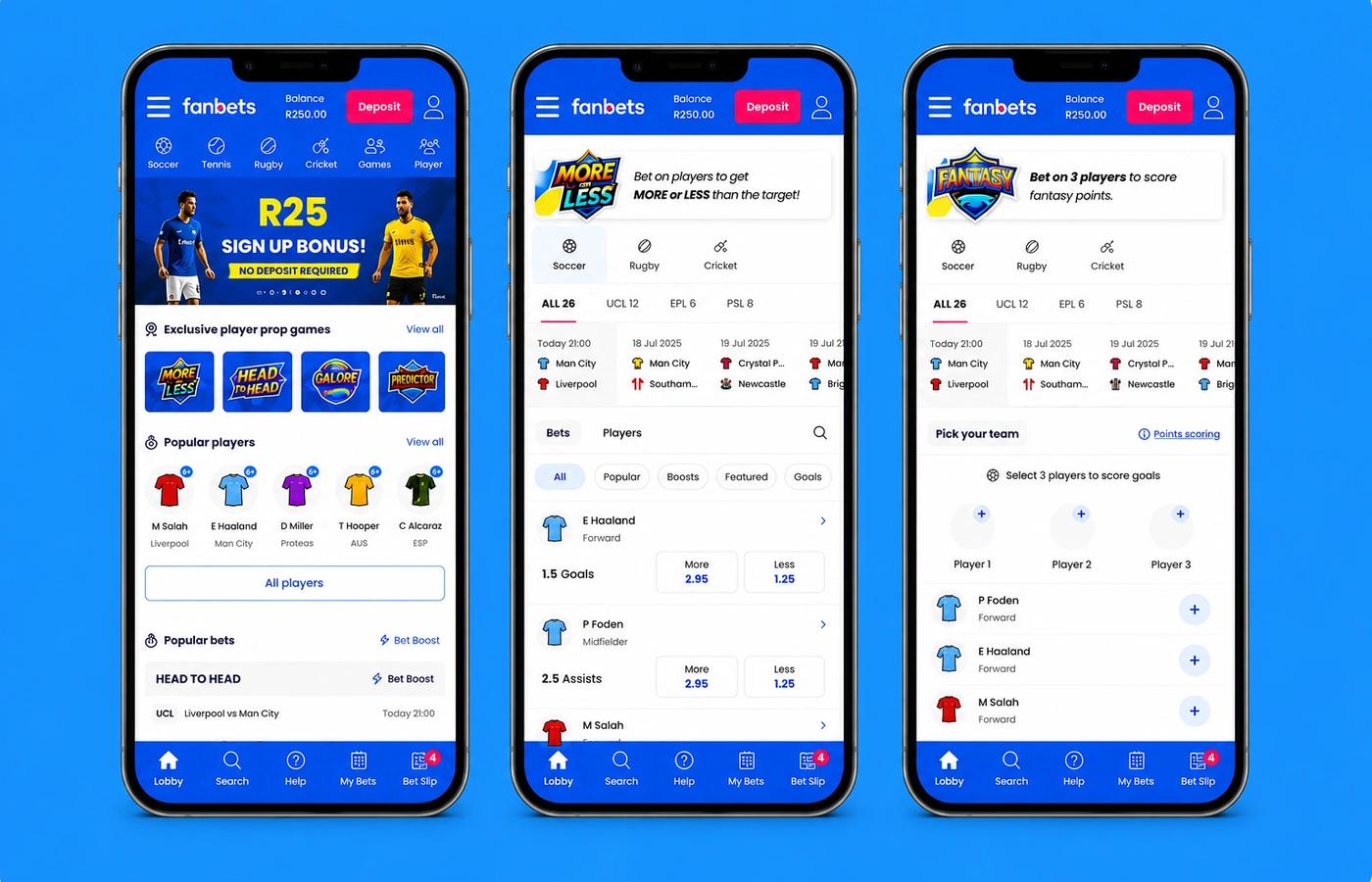 Fanbets Design Mock Ups