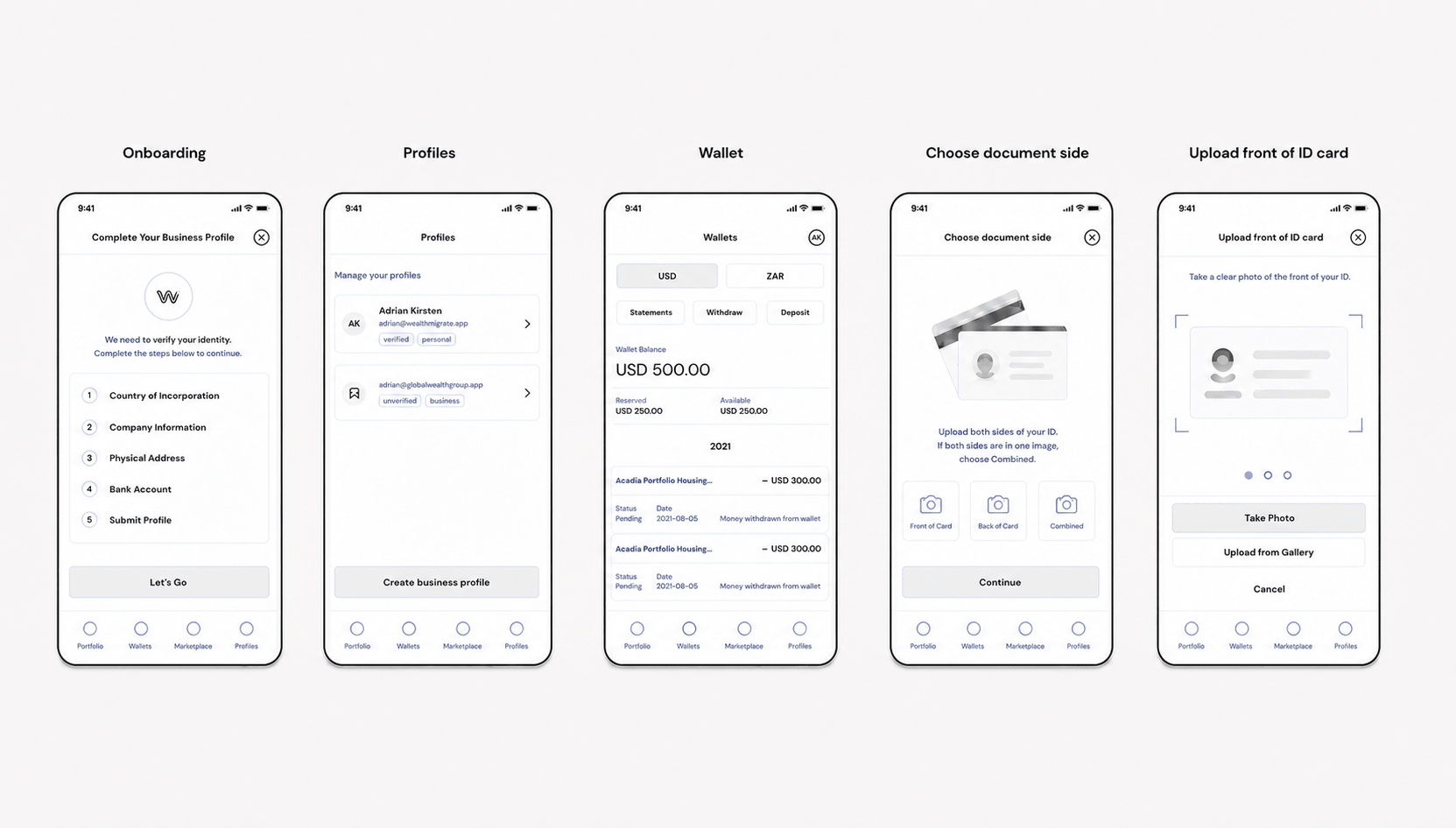 Low Fidelity Wireframes
