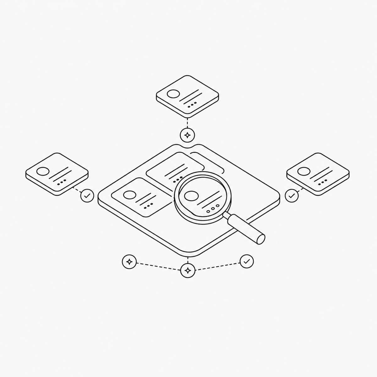 Discovery and user research process illustration