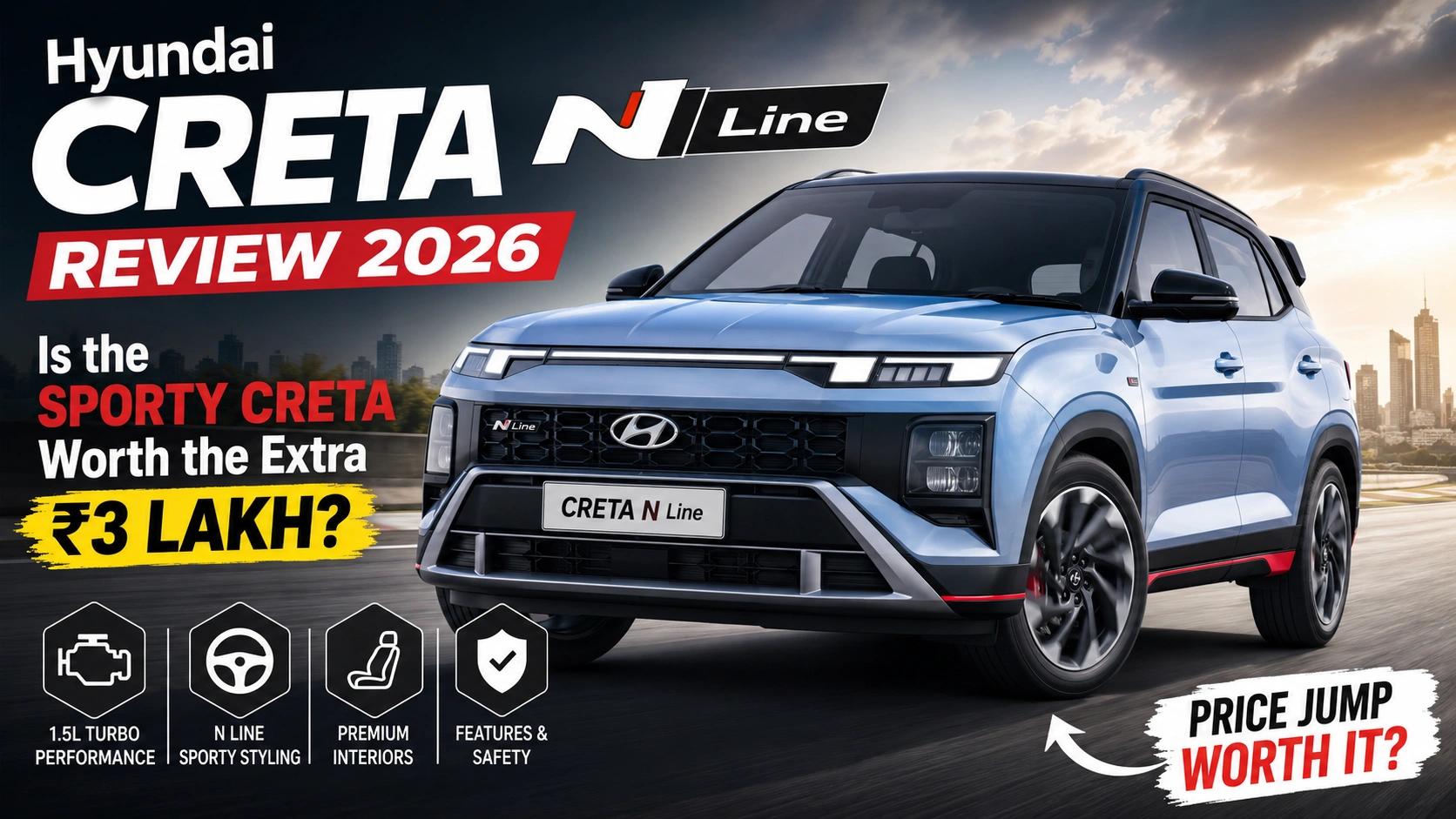 Hyundai Creta N Line Review 2026: Is the Sporty Creta Worth the Extra ₹3 Lakh?