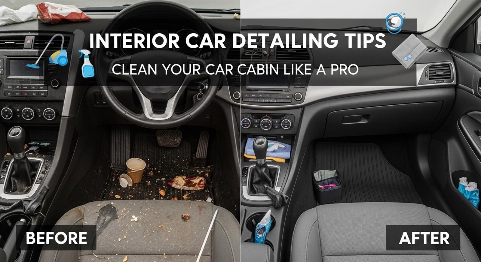 Interior Car Detailing Tips: How to Clean Your Car Cabin Like a Professional
