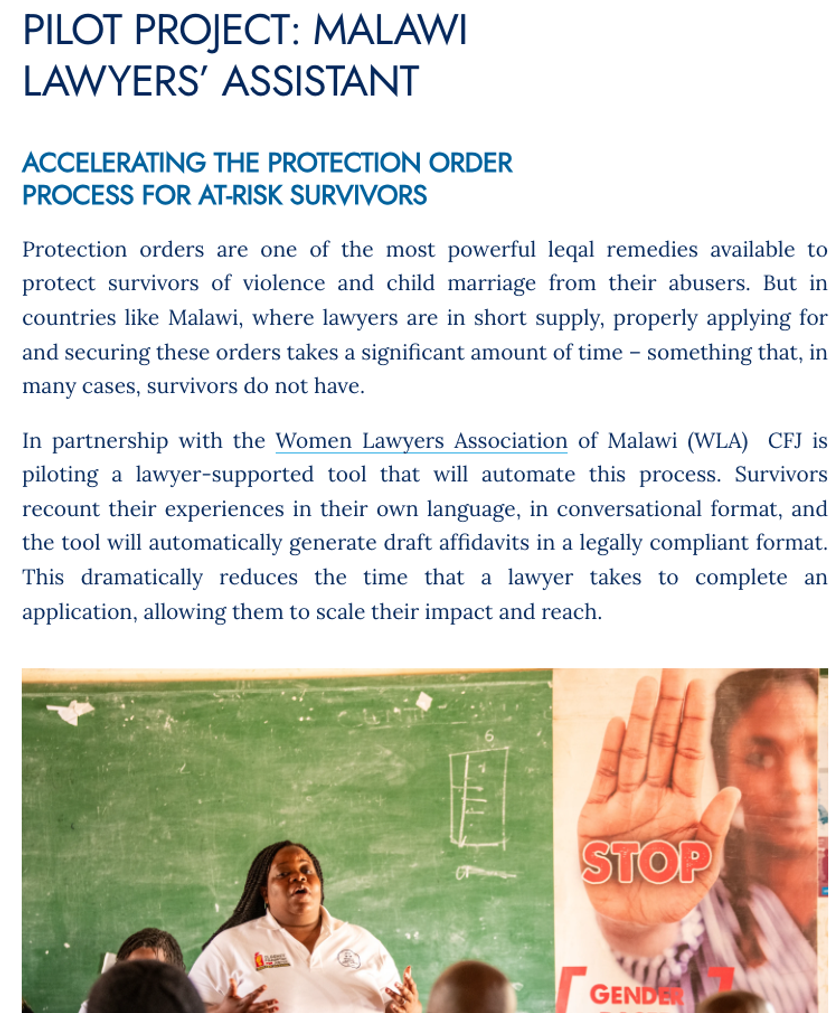 Malawi Lawyer's Assistant