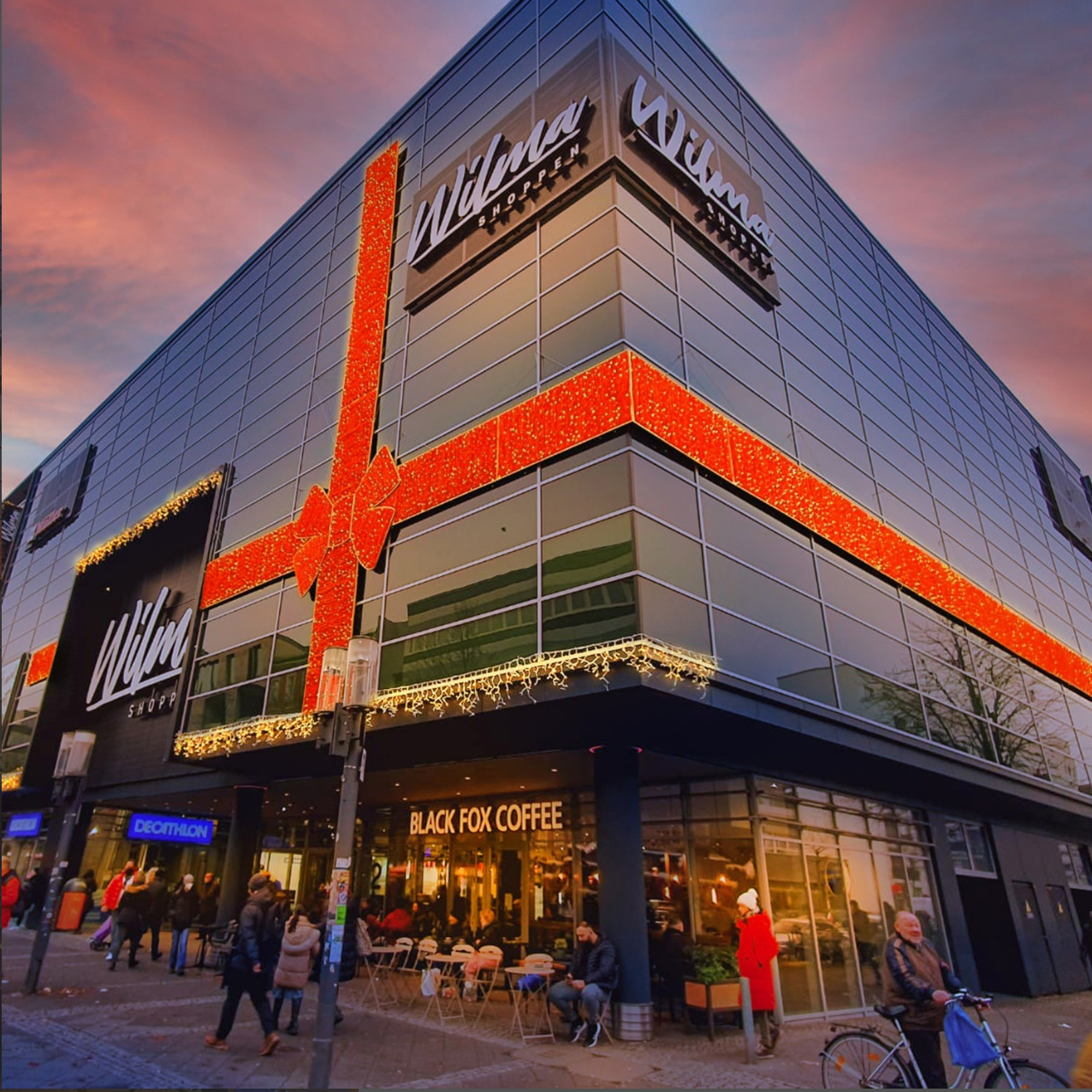 Kerstdecoratie voor gebouwen, bedrijfspanden en openbare ruimtes