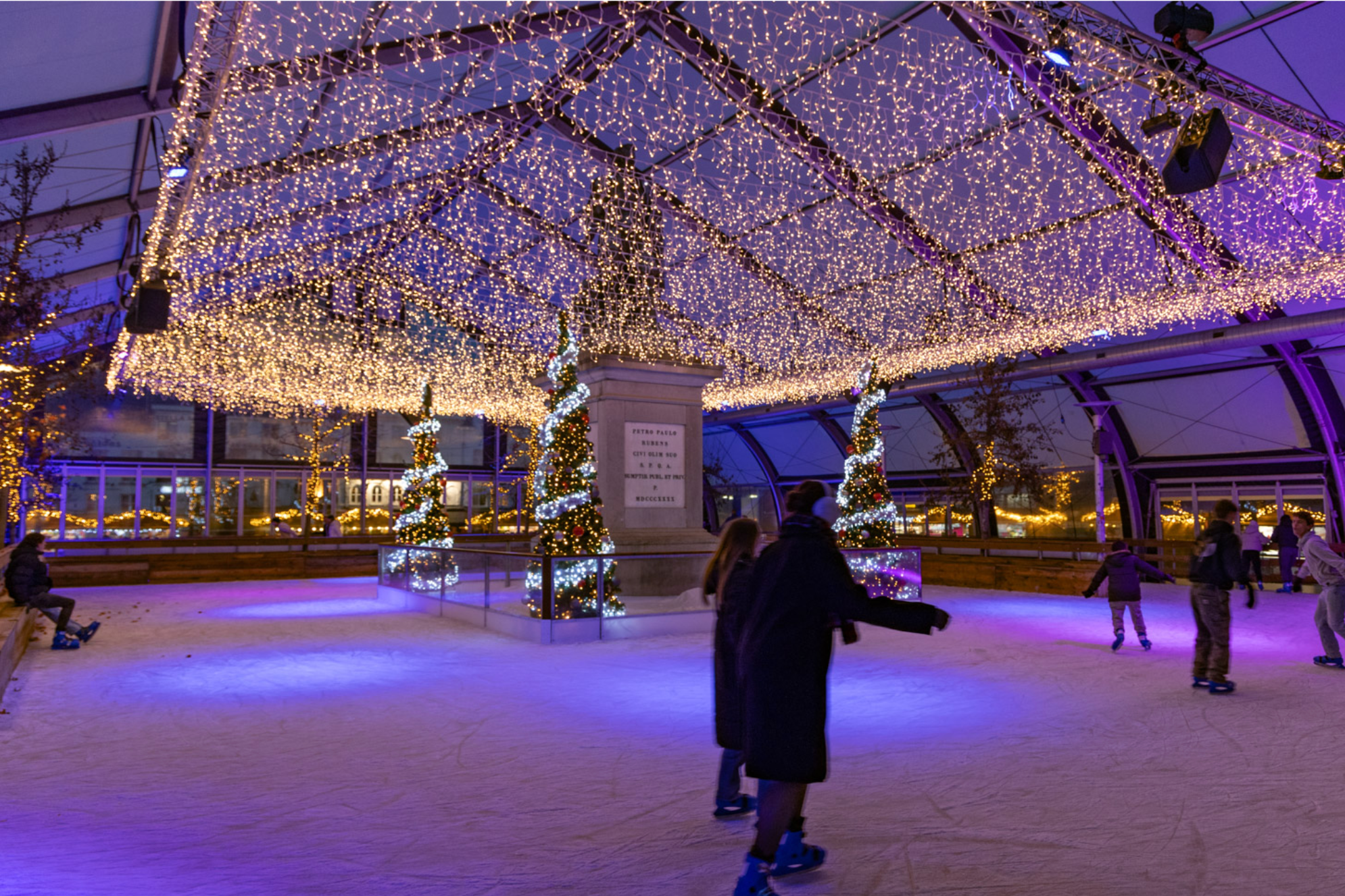 Aankleding schaatsbanen
