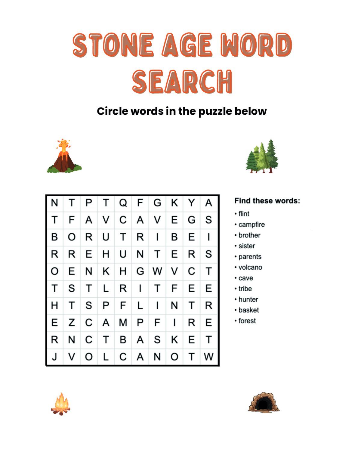 Revised Kavi's Stone Age Adventures Booklet B1 L2 — sample page