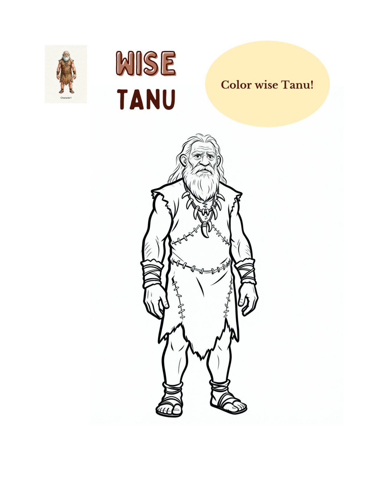 Revised Kavi's Stone Age Adventures Booklet B1 L2 — sample page