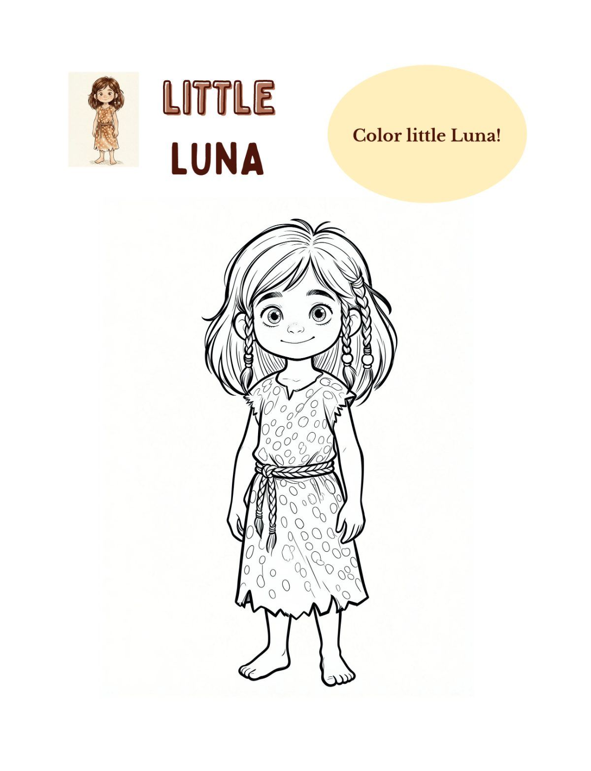 Revised Kavi's Stone Age Adventures Booklet Level 1 — sample page