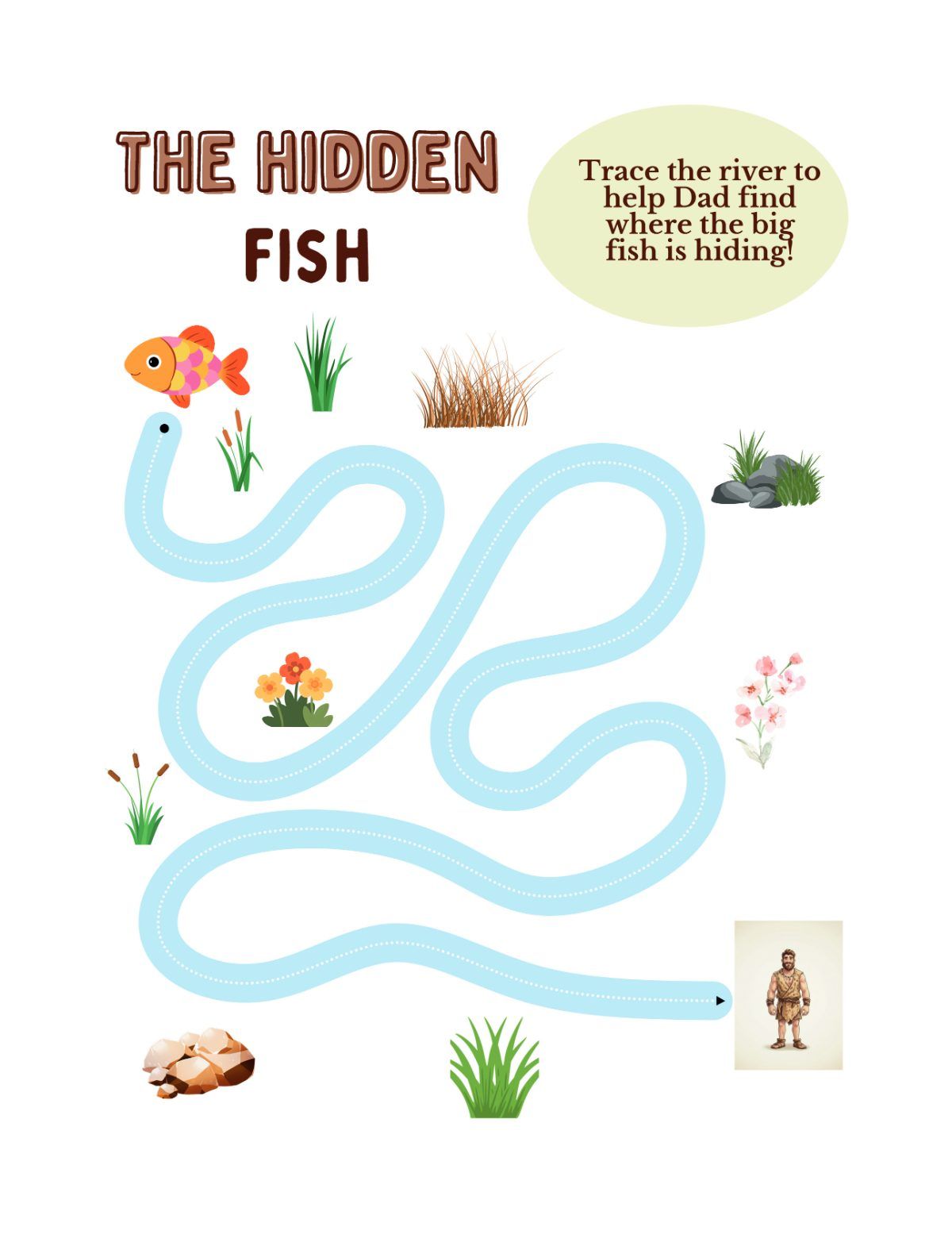 Revised Kavi's Stone Age Adventures Booklet Level 1 — sample page