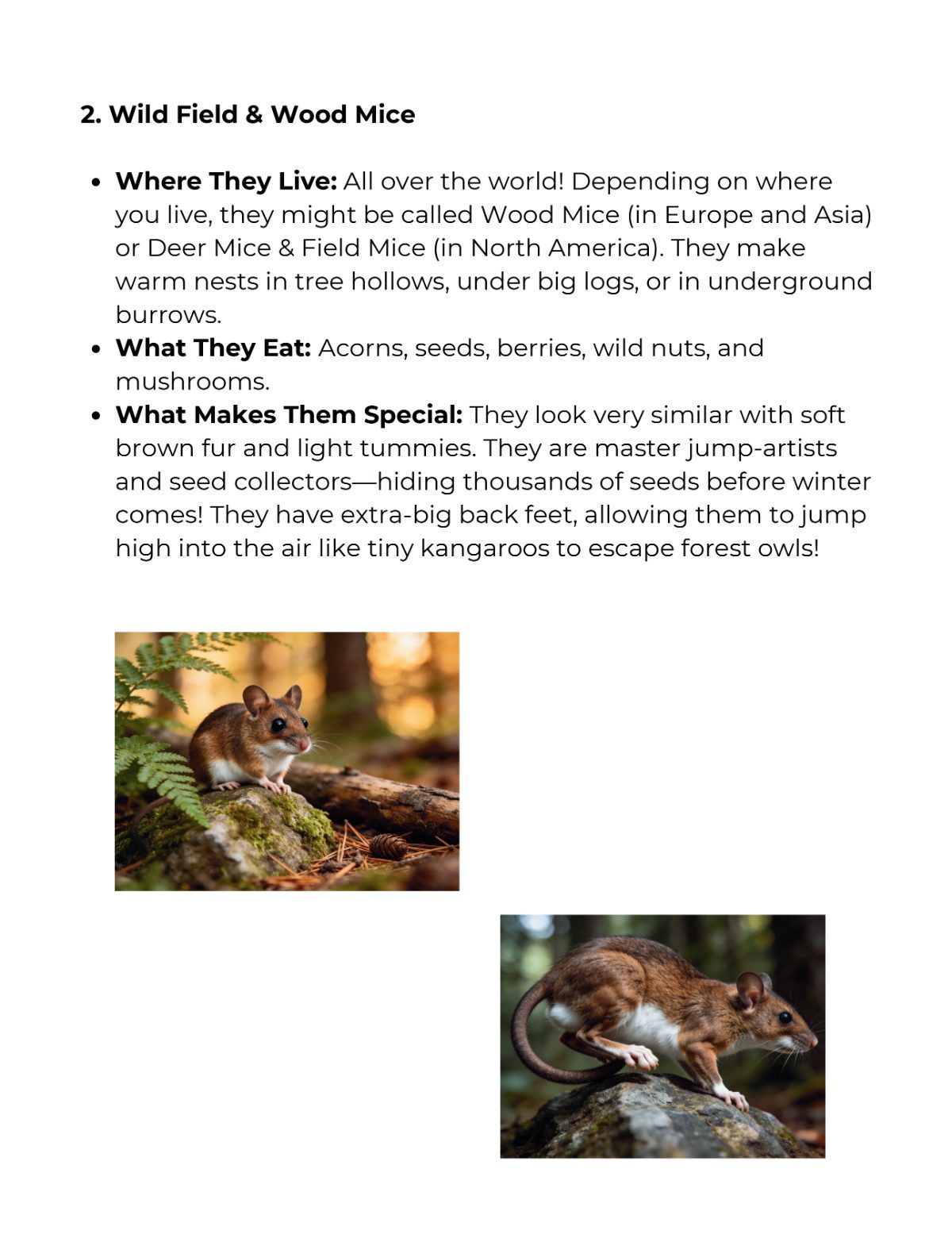 Maya and the Forest Friends Activity Booklet Level 2 — sample page
