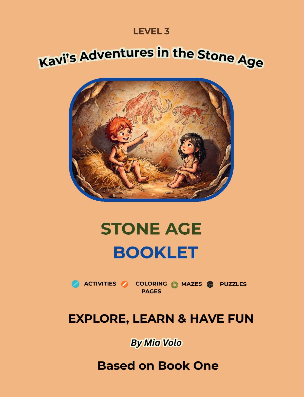 Kavi's Stone Age Adventures Booklet Level 3 — cover