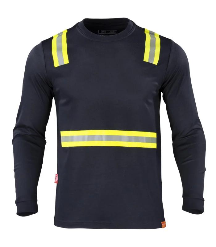 Polera Hibrida Dual HI - VIS Manga Larga Hombre