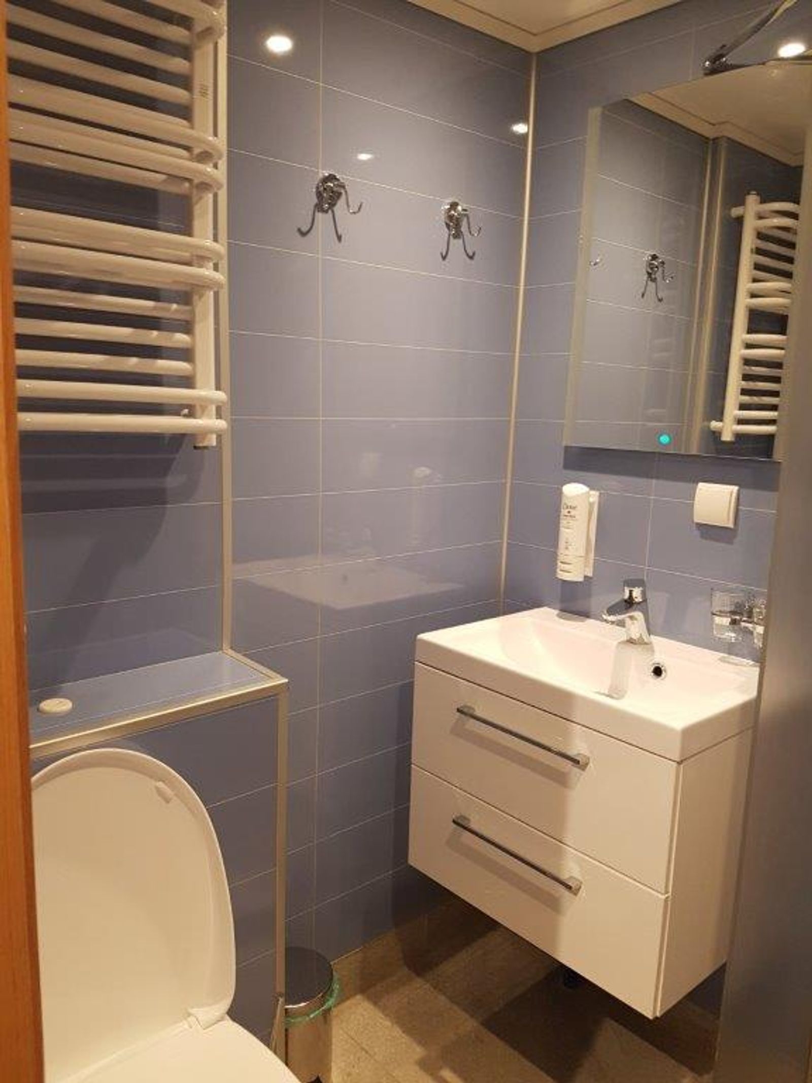 A cabin bathroom on board