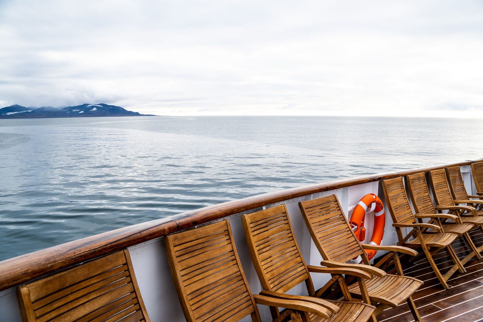 The aft deck at sea