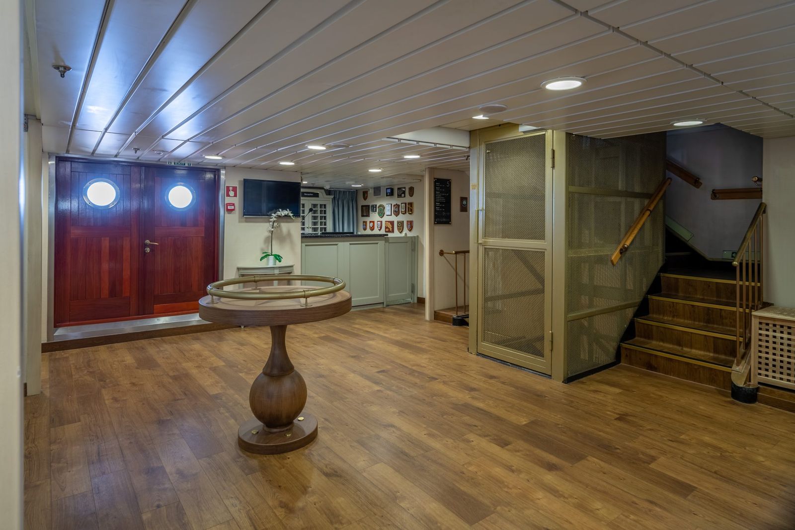 The stair hall and its timber joinery