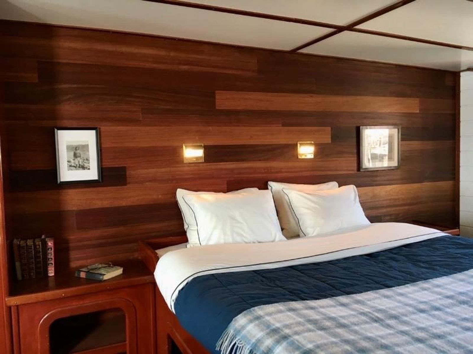 Owner's cabin aboard M/S Balto