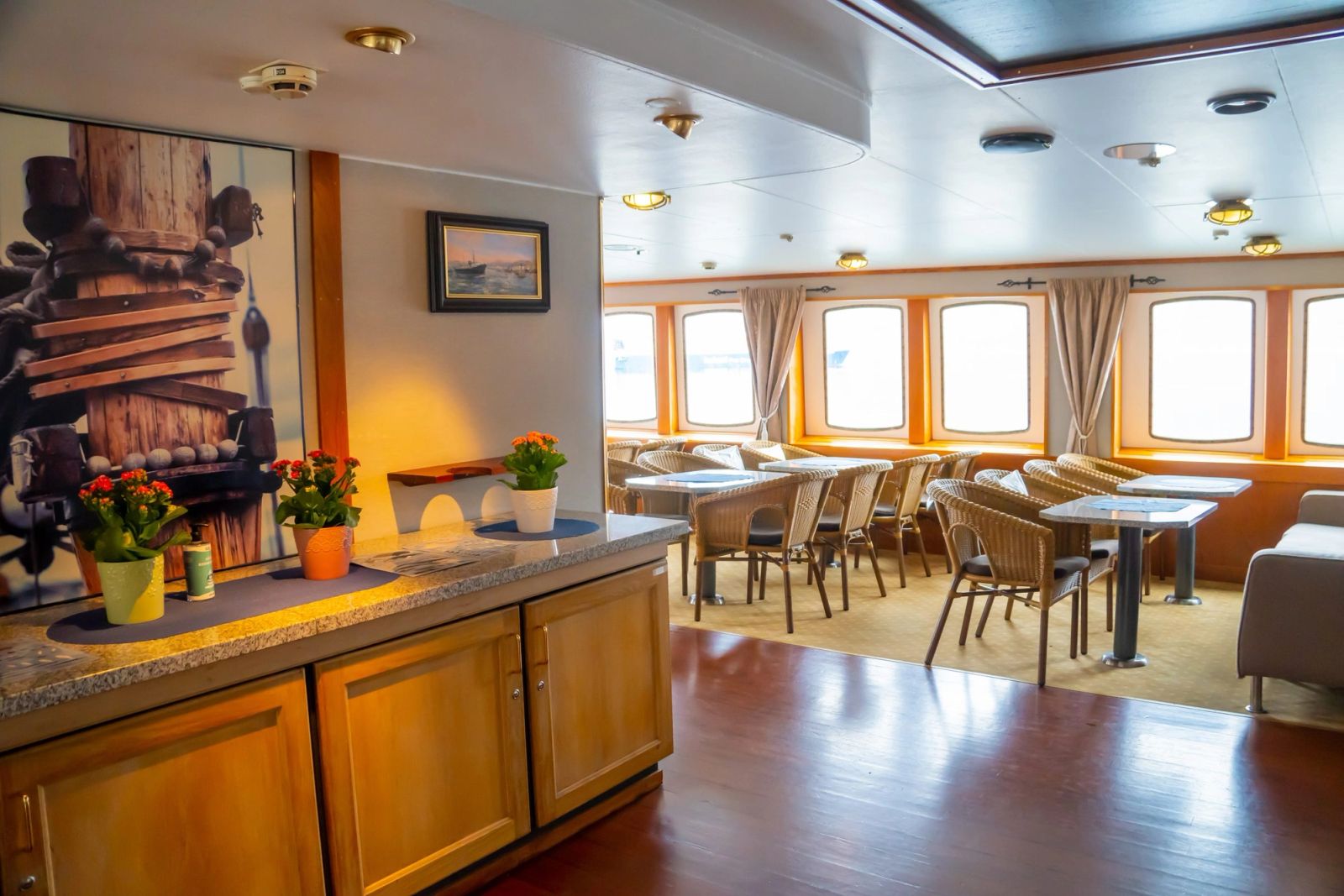 The aft salon