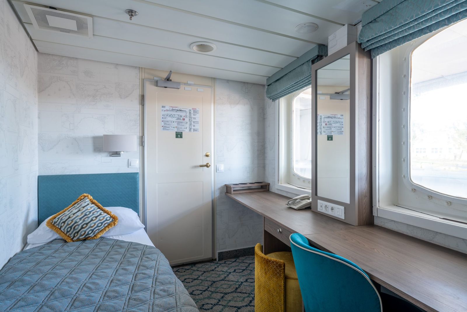 Standard single cabin aboard MS Serenissima