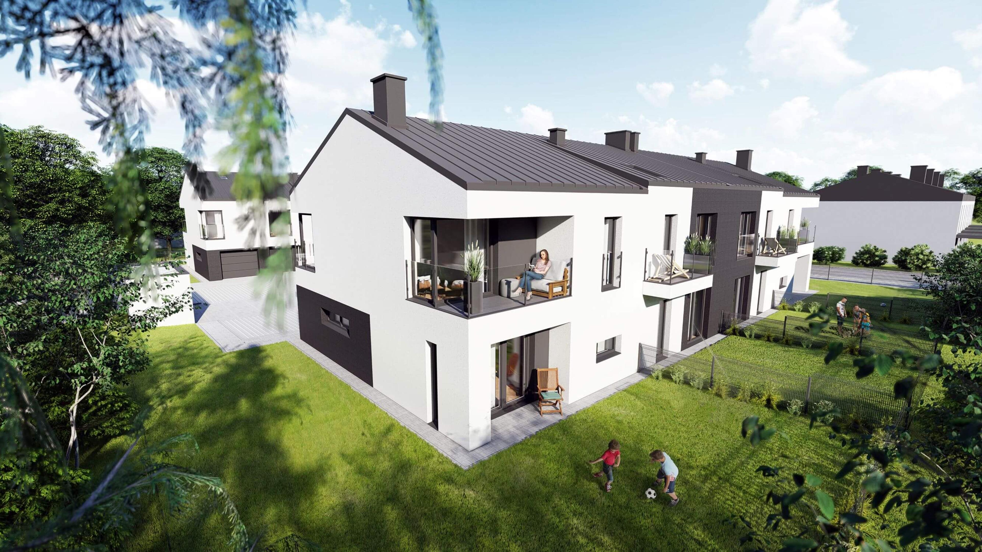 Widok od strony ogrodów