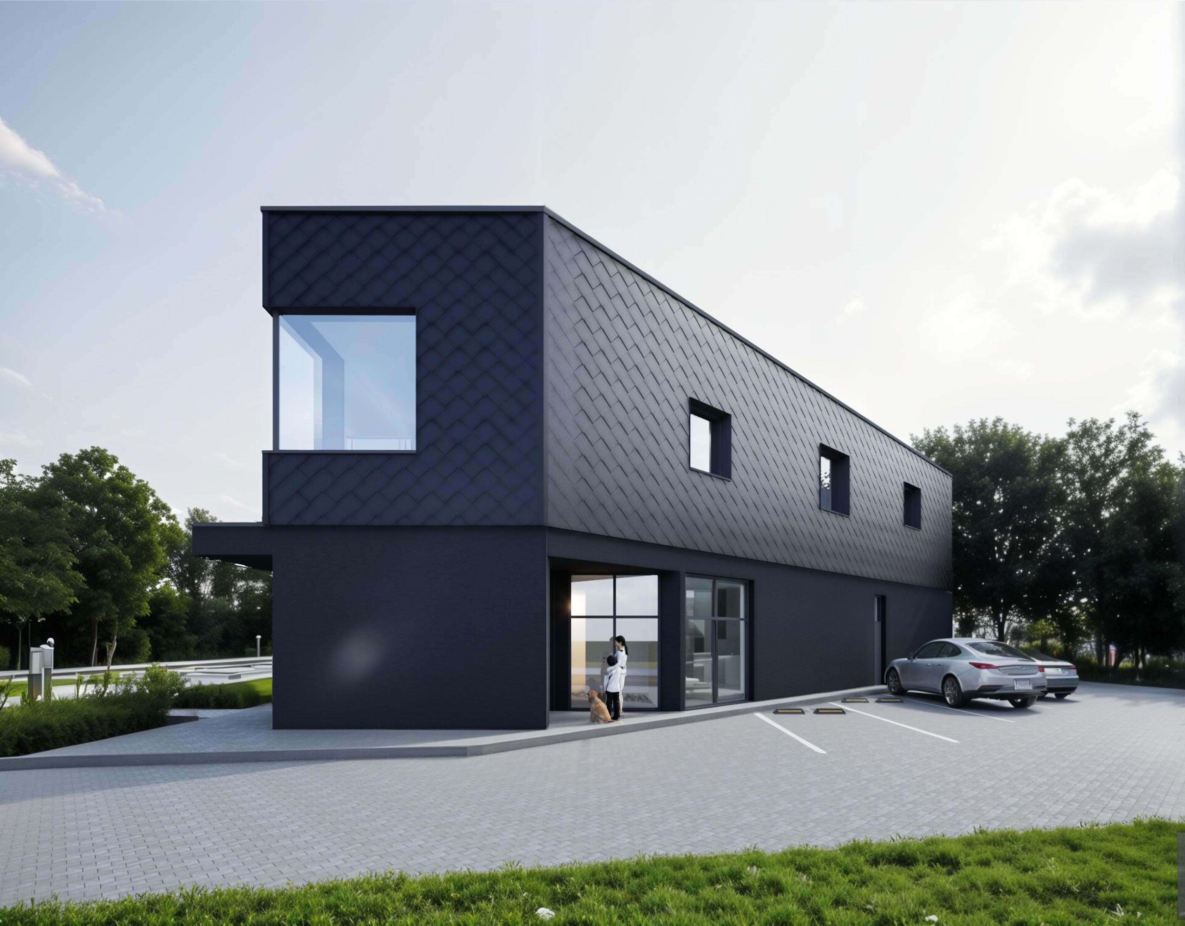 widok od strony parkingu