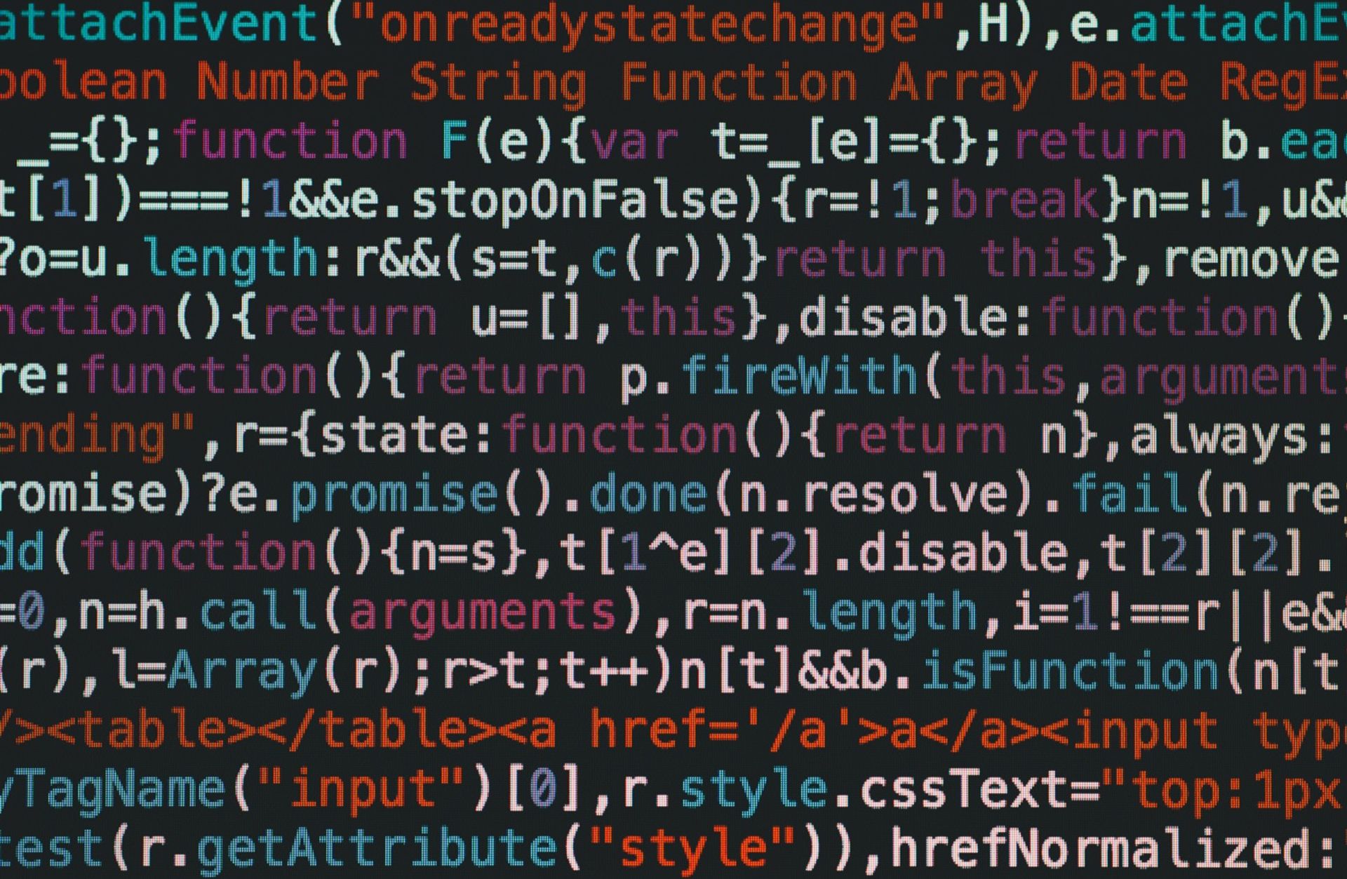 JavaScript code on a dark screen, the kind that changes what Googlebot renders