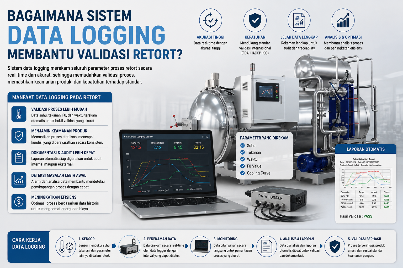 Bagaimana Sistem Data Logging Membantu Validasi Retort?