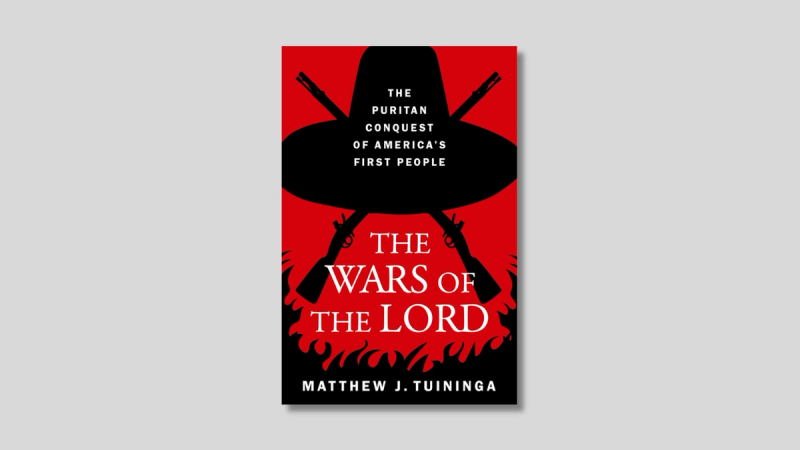A red, black, and white book cover on a plain background.