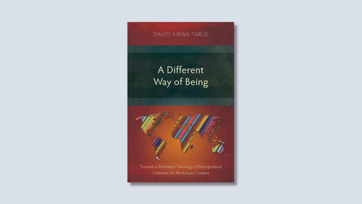 The book cover on a pale blue gray background.