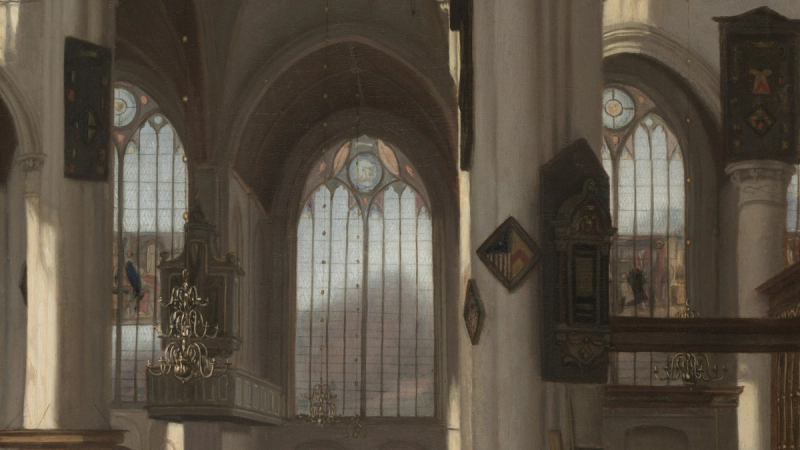 Interior of a Church c. 1680 Emanuel de Witte (Dutch, c. 1617–1692) Netherlands, oil on canvas.